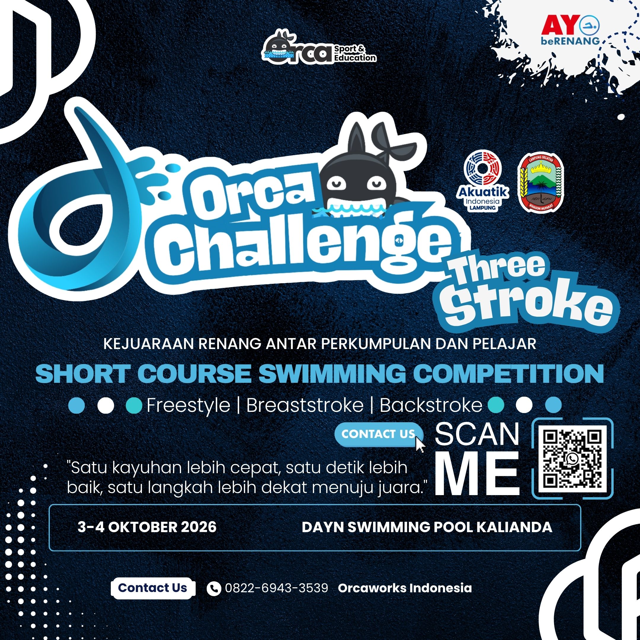 Orca Challenge "Three Stroke Swimming Competition"