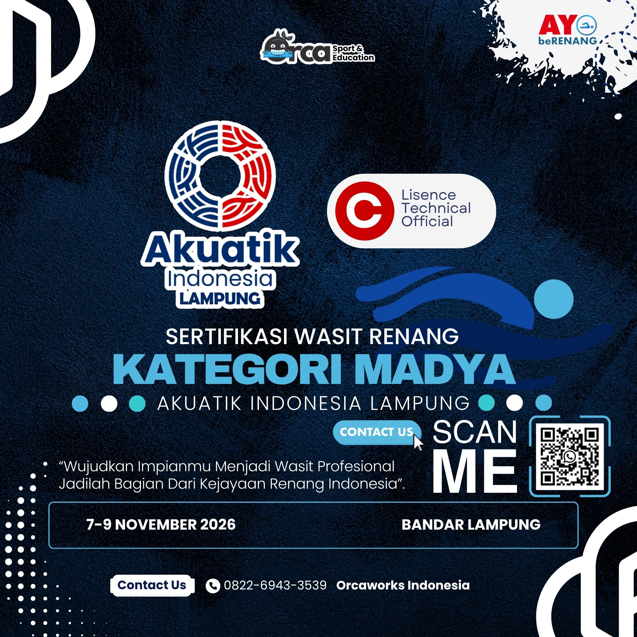 Sertifikasi Wasit Renang